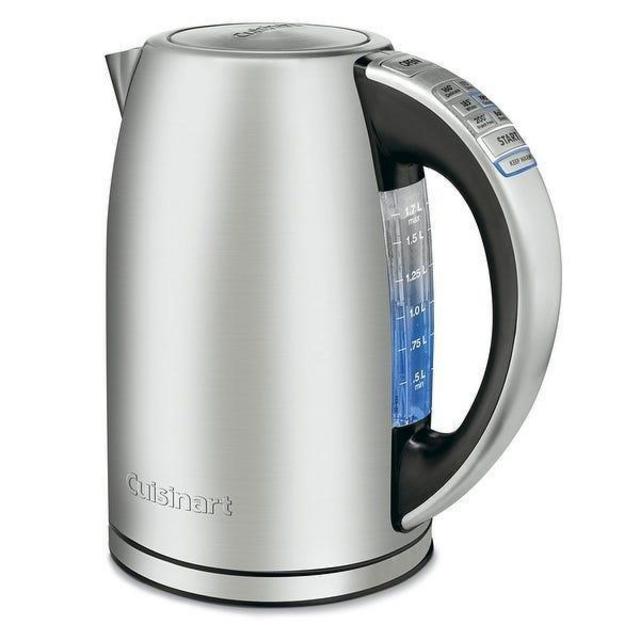Cuisinart CPK-17 PerfecTemp 1.7-Liter Stainless Steel Cordless Electric kettle, 1.7 L, Silver