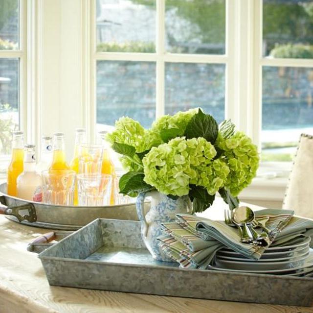 Galvanized Metal Rectangular Tray