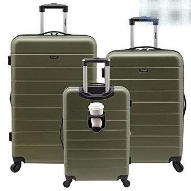 Wrangler Smart Luggage set of 3 Olive Green