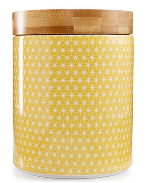Certified International Chelsea Collection Yellow Poppy Canister