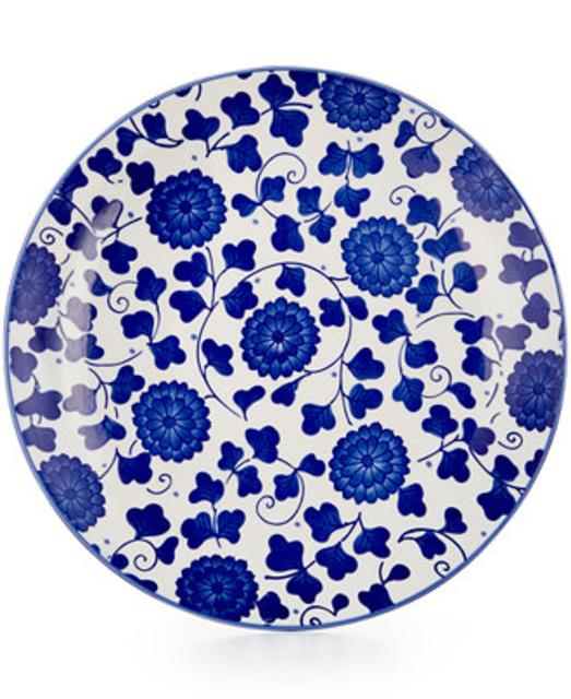 Certified International Chelsea Collection Porcelain Poppy Dessert Plate