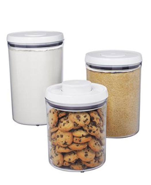 OXO Food Storage Containers, 3 Piece Round Pop Canister Set