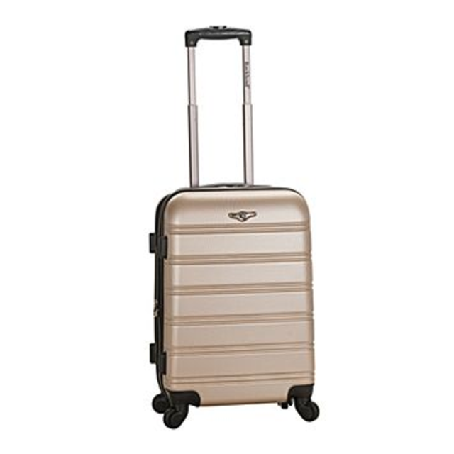 Rockland Melbourne 20'' Expandable Carry-On; Champagne