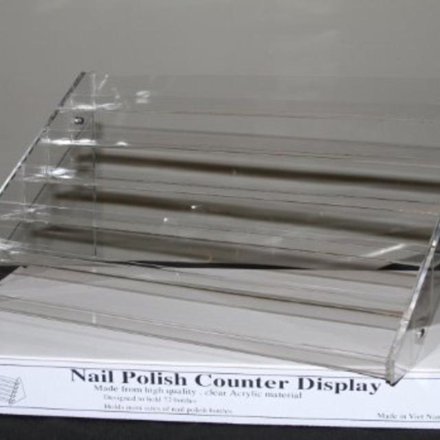 Nail Polish Table Rack Display (Hold Up To 72 Bottles)