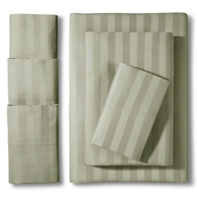 Queen Size Elite Home Delray Damask 600TC 6-Pc Sheet Set product details page