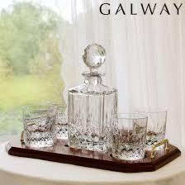 Galway Crystal Whiskey Decanter Set