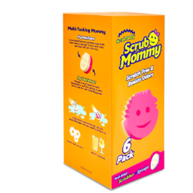 Scrub Daddy Scrub Mommy Variety Pack - Scratch-Free Multipurpose Dish Sponge - BPA Free & Made with Polymer Foam - Stain, Mold & Odor Resistant Kitchen Sponge (6 Count)