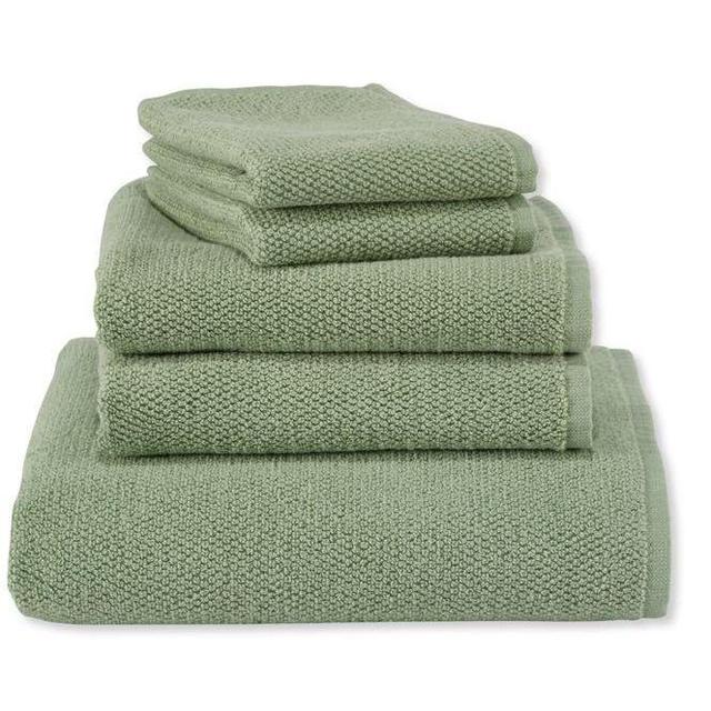 Antique Pine Bath Towel - Organic Textured Cotton Towel