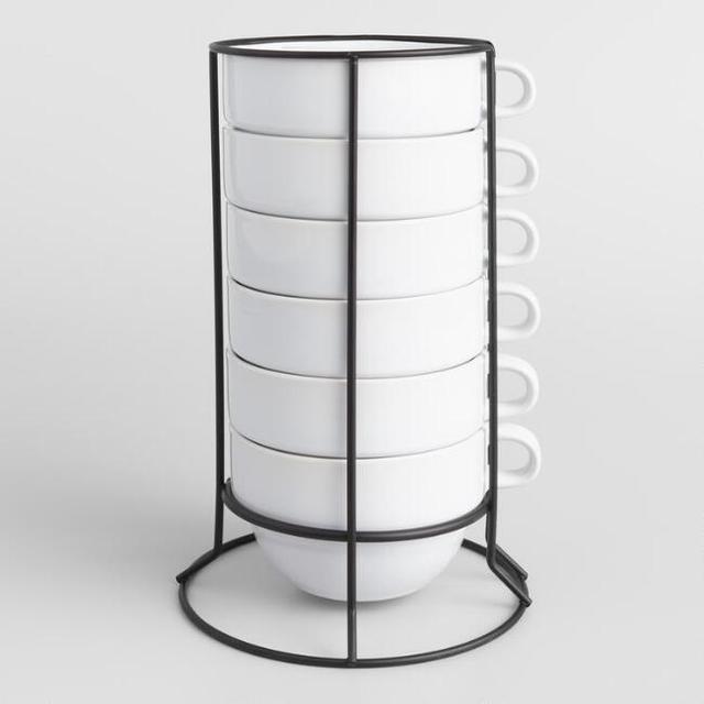 Stacking Jumbo Mugs Set of 6