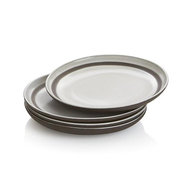Set of 4 Studio Dark Clay Salad Plates