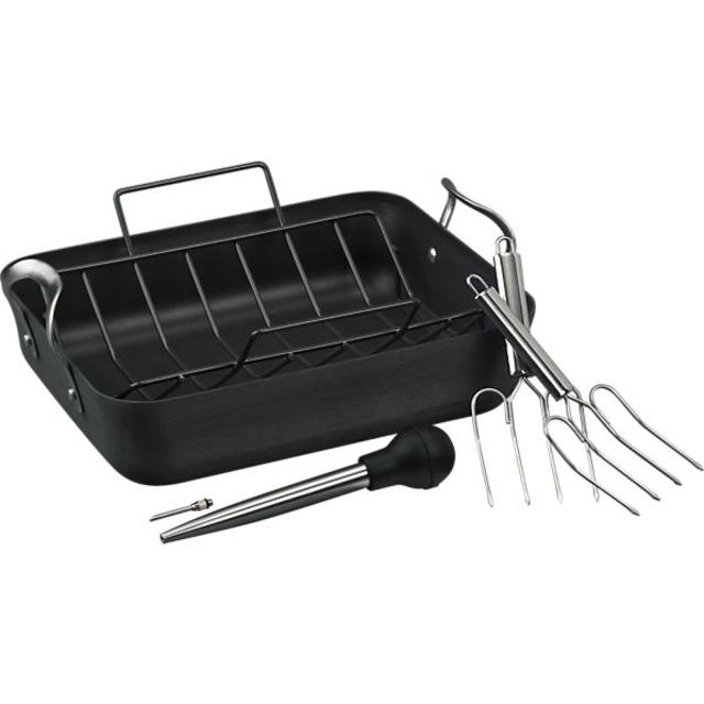 Calphalon Contemporary ™ Nonstick Roaster with Lifters and Baster