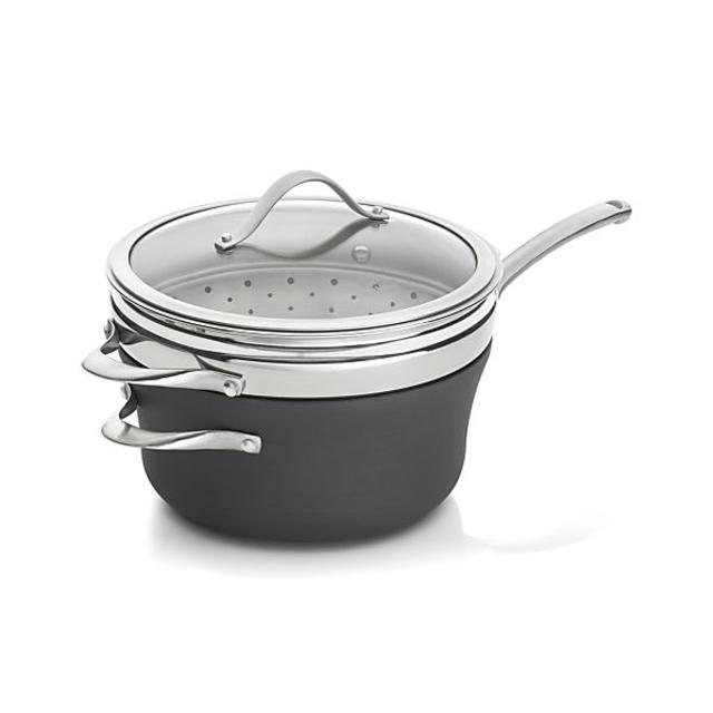 Calphalon Contemporary ™ Nonstick 4.5-qt. Saucepan with Steamer