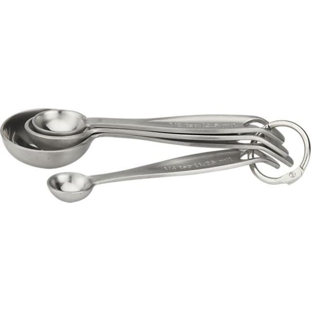 Set of 4 Stainless Steel Measuring Spoons