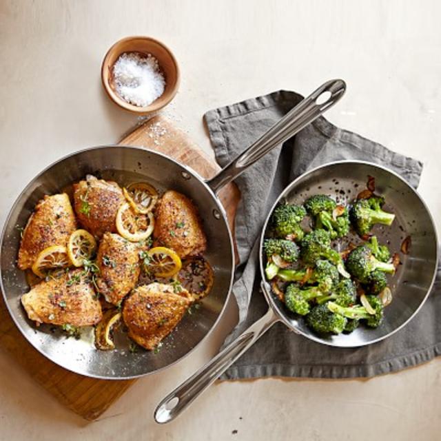 All-Clad d5 Stainless-Steel French Skillets, Set of 2