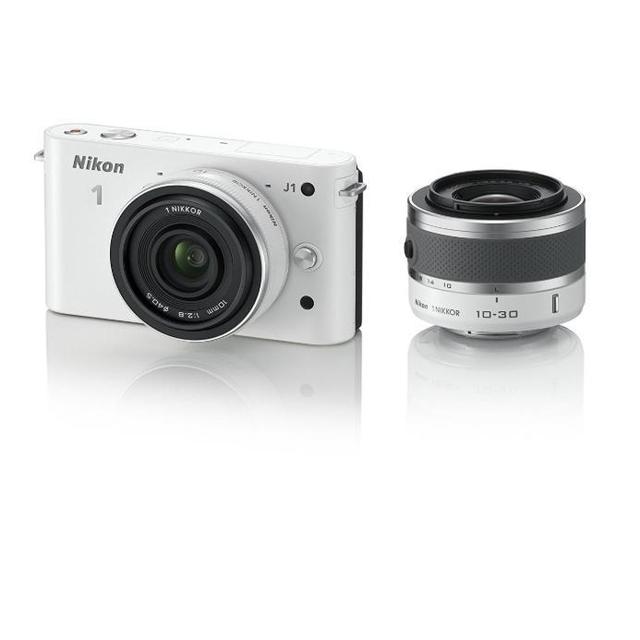 Nikon 1 J3 14.2 MP HD Digital Camera System with 10-30mm VR and 30-110mm VR 1 NIKKOR Lenses (Red)