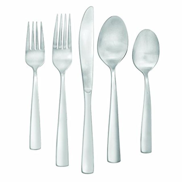 Farberware Cayenne Satin 20-Piece Flatware Set, Service for 4