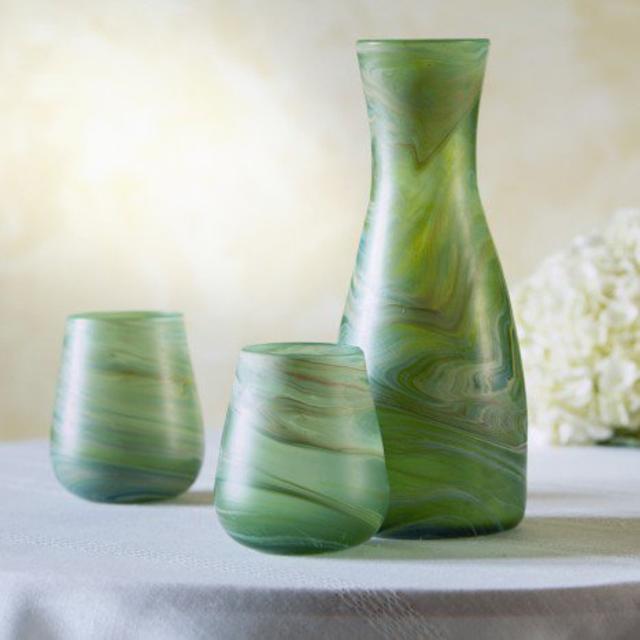 Phoenician Green Carafe - Ten Thousand Villages