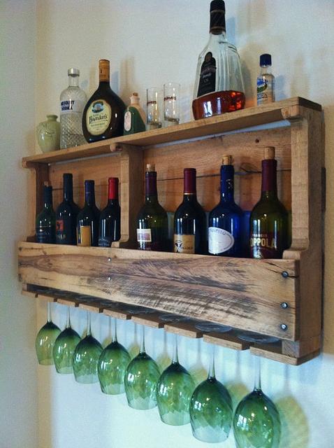 The Original Wine Rack, Distressed, Reclaimed Wood, Rustic,