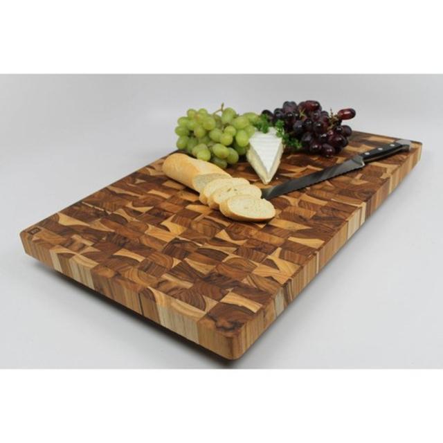 Madeira Canary Jumbo End-grain Teak Chop Block  by Madeira