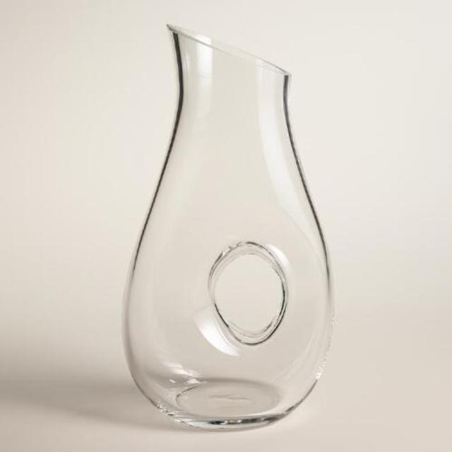 World Market - Clear Pitcher with Hole Design