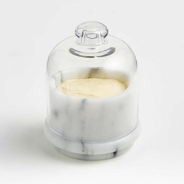 French Kitchen Marble Covered Butter Dish