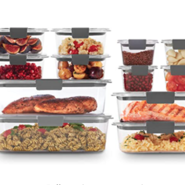 Rubbermaid Brilliance Storage 24-Piece Plastic Lids | BPA Free, Leak Proof Food Container, Clear