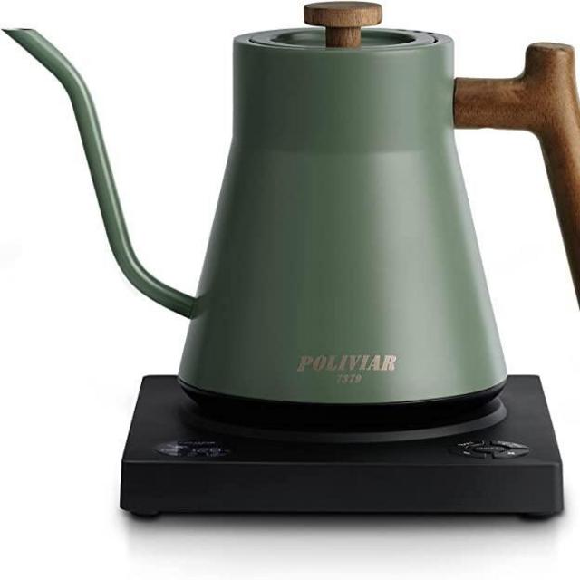 POLIVIAR Electric Gooseneck Kettle: Green