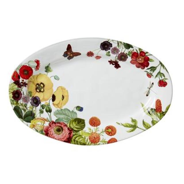 Field of Flowers Oriental Poppy 15" Platter