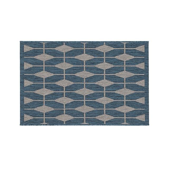 Aldo Blue Indoor-Outdoor 2'x3' Rug
