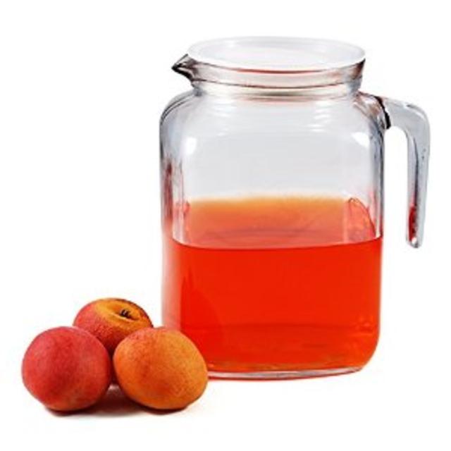 Bormioli Rocco Frigoverre Glass Pitcher with Lid, 68 Ounce