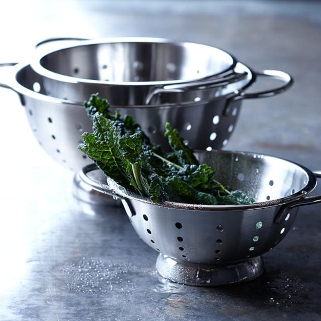 Williams-Sonoma Open Kitchen Stainless-Steel Colanders, Set of 3