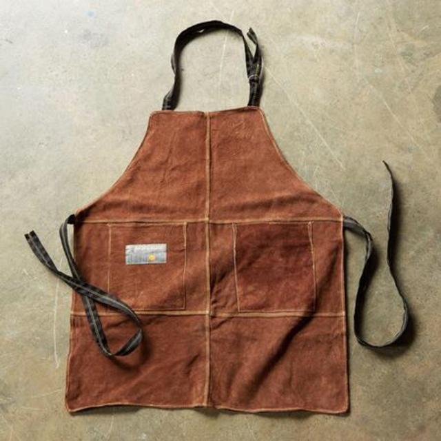 Suede grill apron