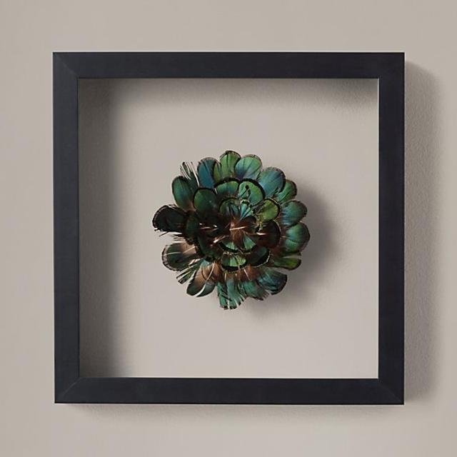 Framed Lady Amherst's Pheasant Green Medallion