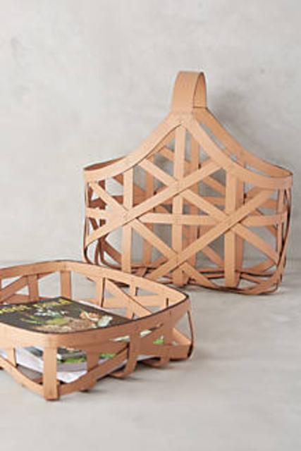 Leather Panier Paper Tray