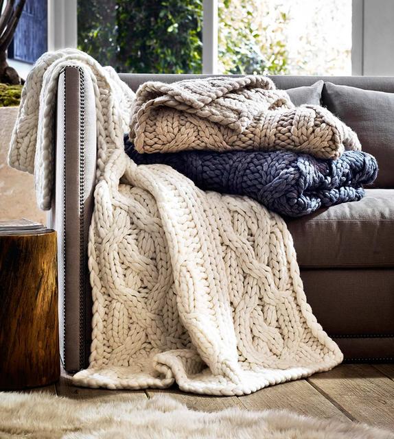 Oversized Knit Blanket - 50x70"