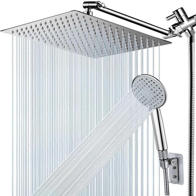 12'' High Pressure Rainfall Shower Head Handheld Combo