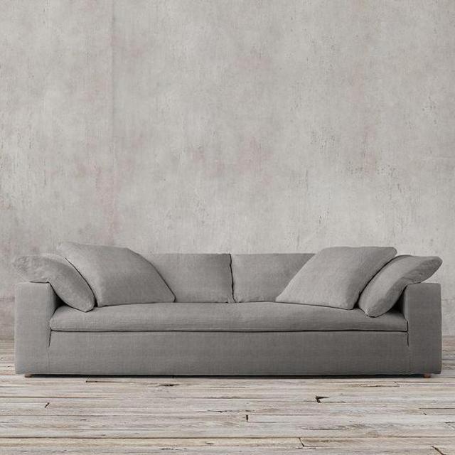 Petite Cloud Track Arm Slipcovered Sofa