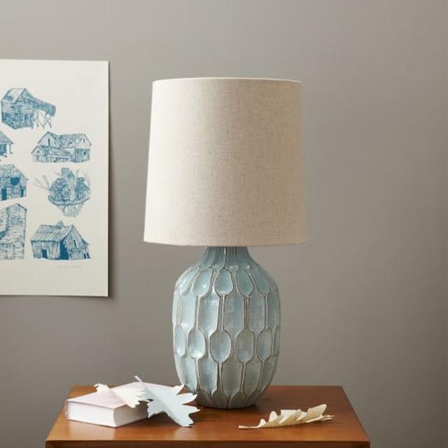 Linework Table Lamp - Blue