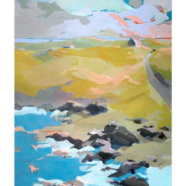 Out To Sea (Print) - Standard Paper - Natural Premium Woof Frame - 11"x14"