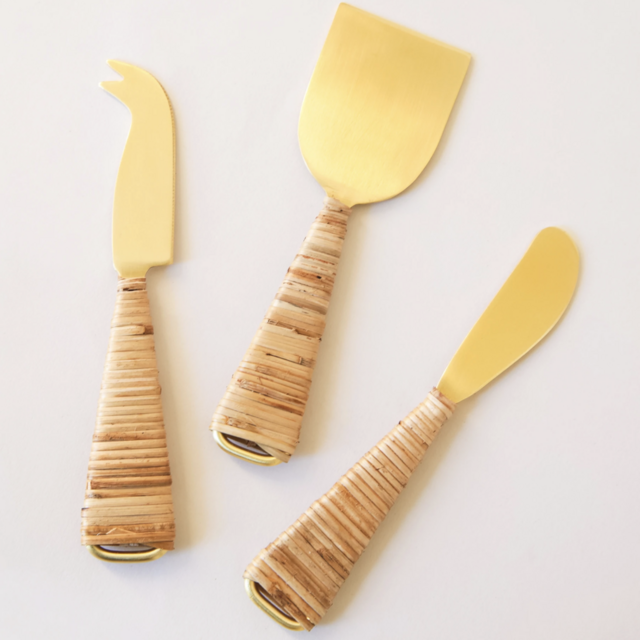 Cheese Knives With Wrapped Handle