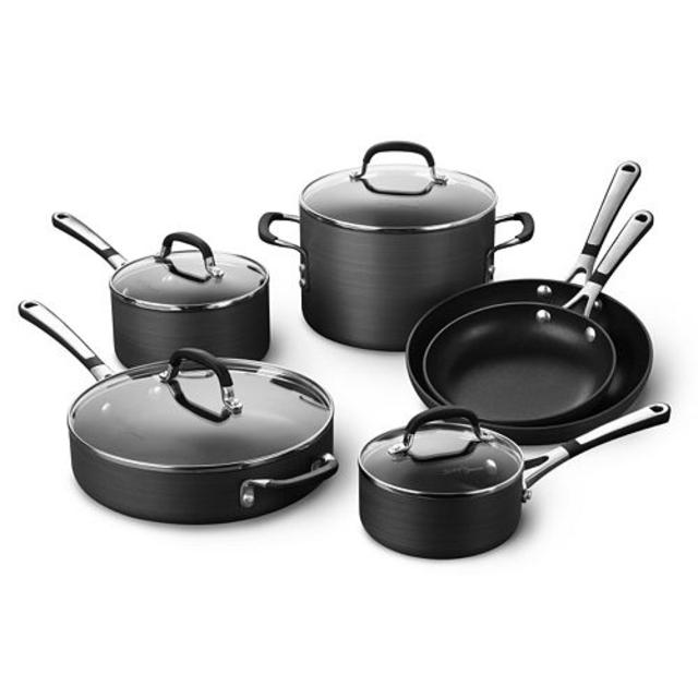 Simply Calphalon 10-pc. Hard-Anodized Nonstick Cookware Set