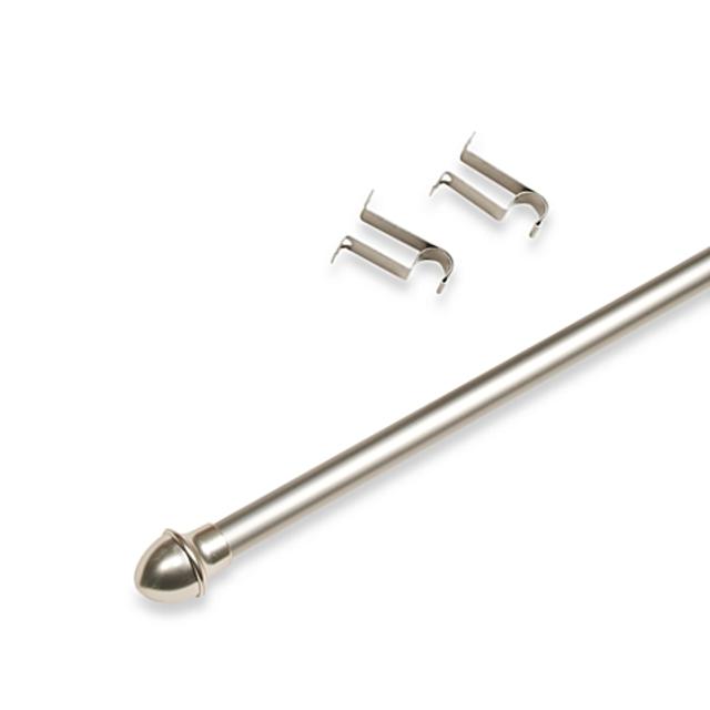 Springs Window Fashions 3/4-Inch Cafe Drapery Rod 28-Inch to 48-Inch in Nickel