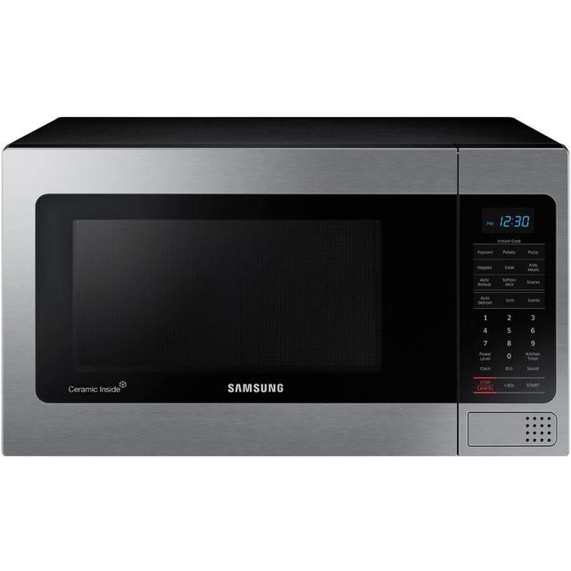 1.1 cu. ft. Countertop Microwave in Stainless Steel with Ceramic Enamel Interior