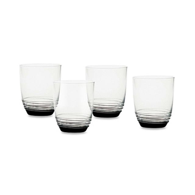 Mikasa® Swirl Double Old Fashioned Glasses in Smoke (Set of 4)