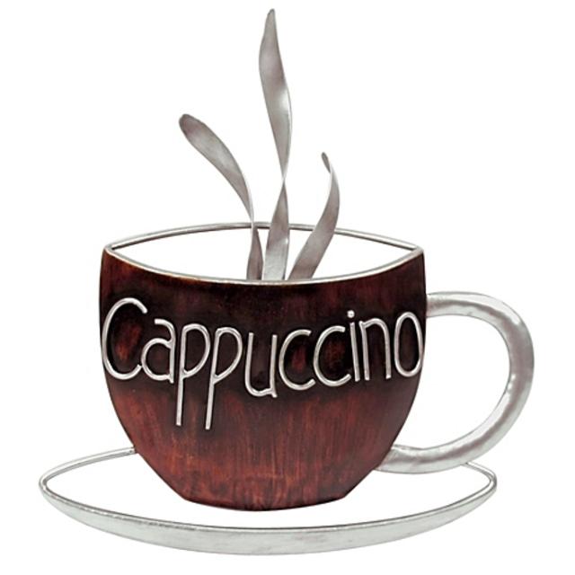 Cappuccino Metal Plaque