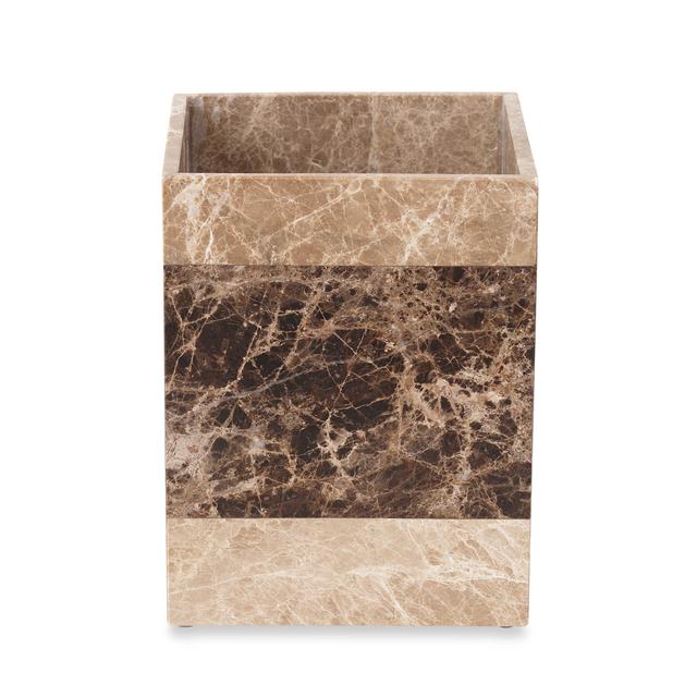 Montecito Marble Wastebasket