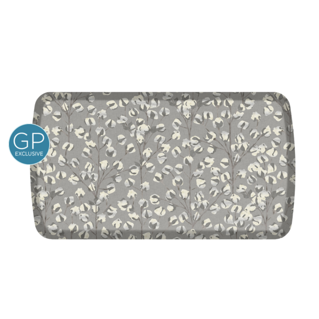 GelPro Elite Mat Decorator Collection Cotton -- Winter Grey, 20x36