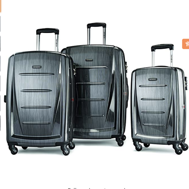 Samsonite Luggage Set, Charcoal