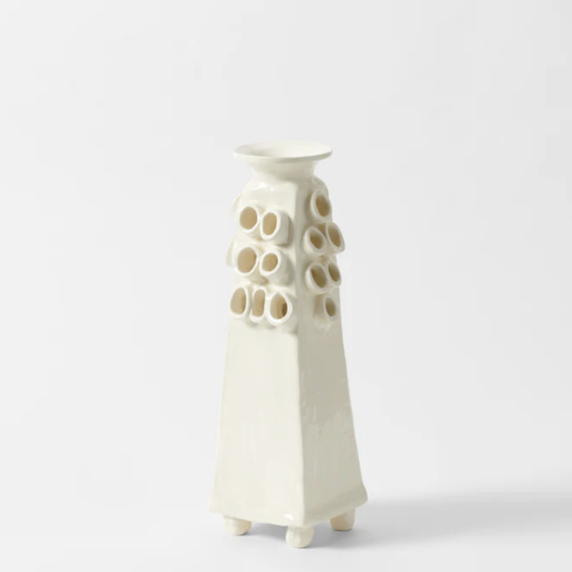 FRANCES PALMER LARGE PYRAMID TULIPIERE VASE