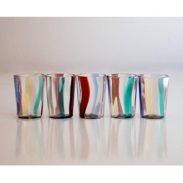 Chairish Italian Murano Drinking Set in the Style of Gio Ponti, Set of 5